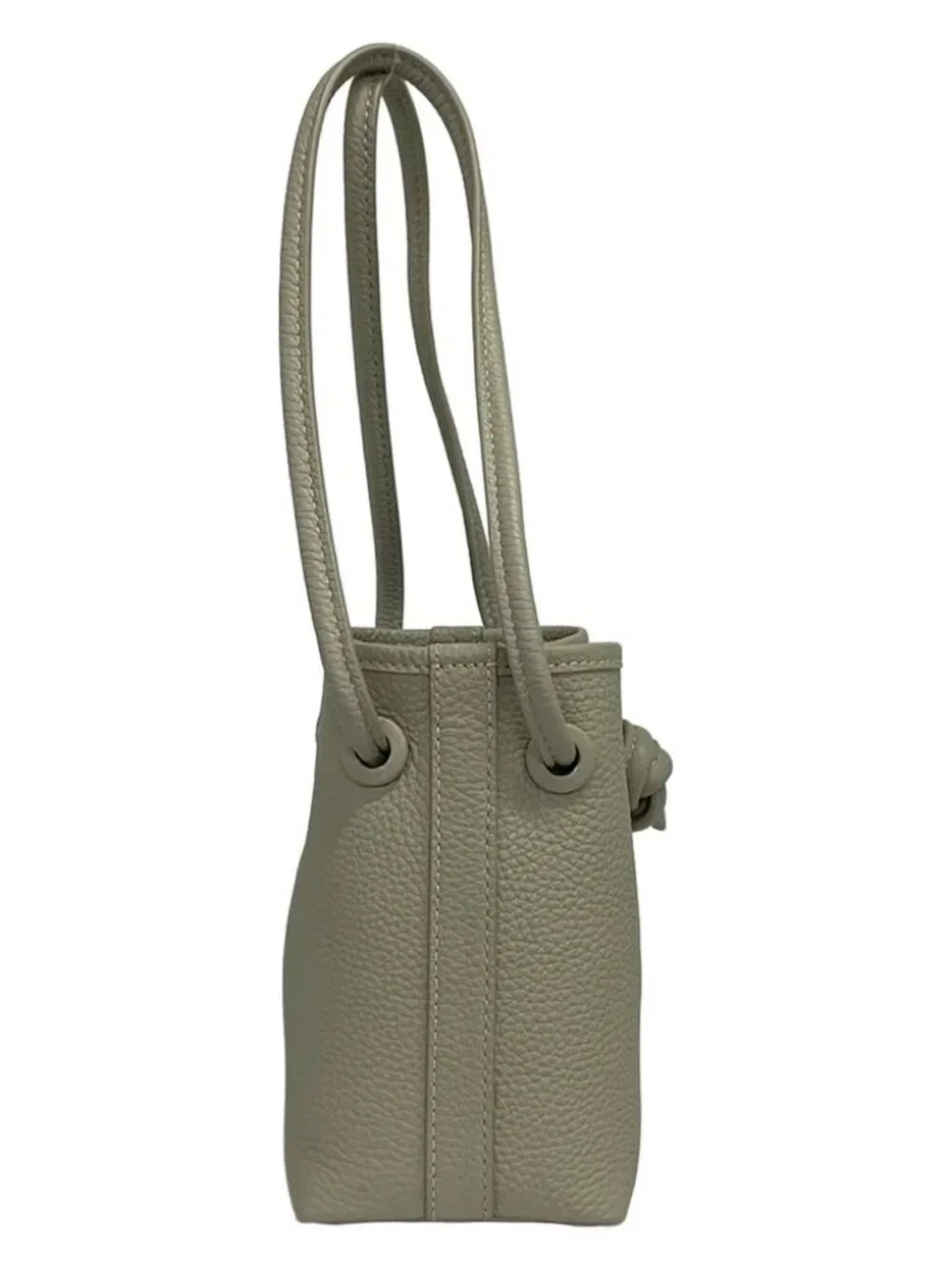 VASIC Bond Mini Mini Gray Beige Leather Tote Bag